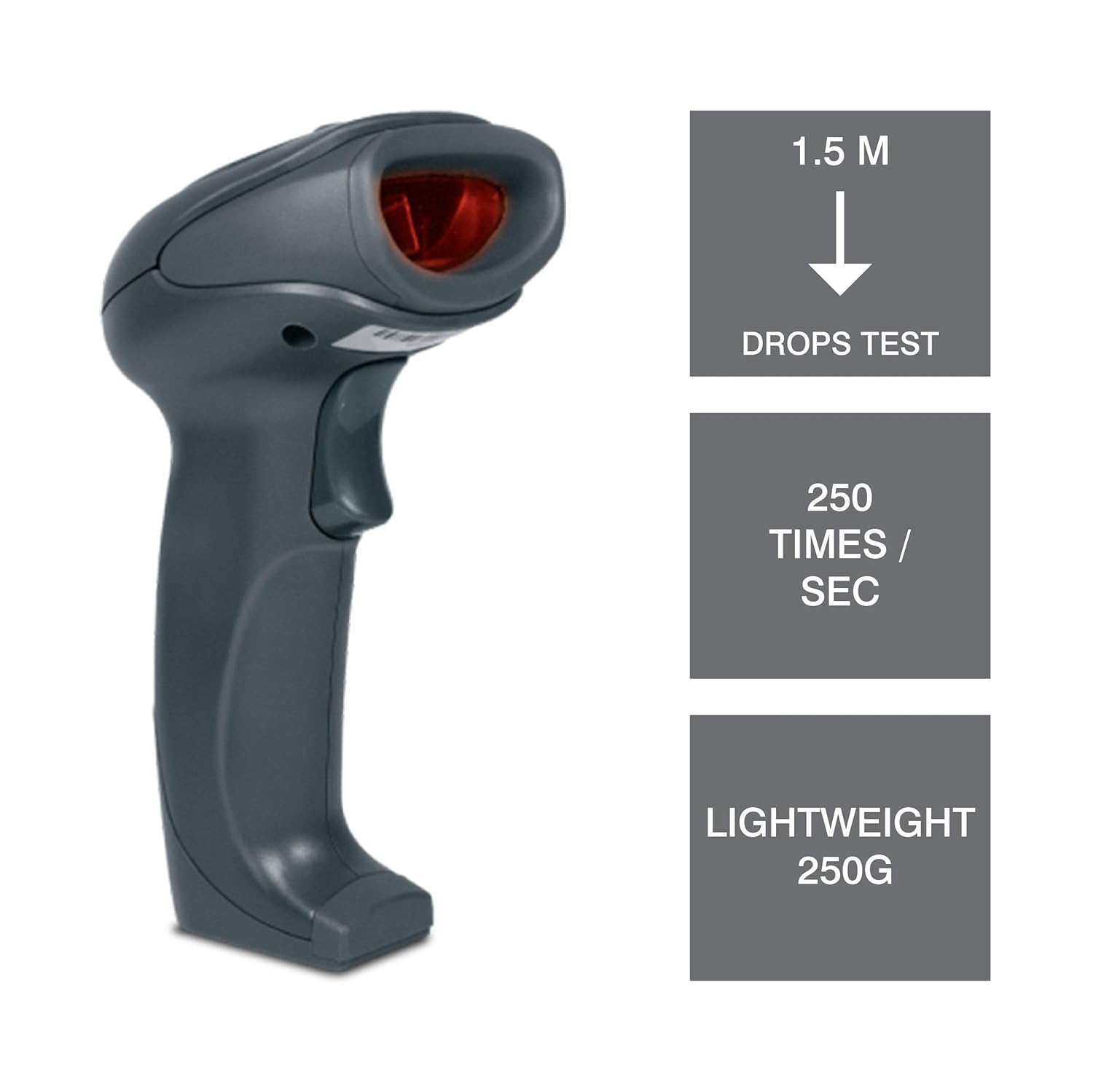iBall 2D-S209 Wired 2D USB Barcode Scanner Handheld QR Code Scanner 1D Barcode Reader