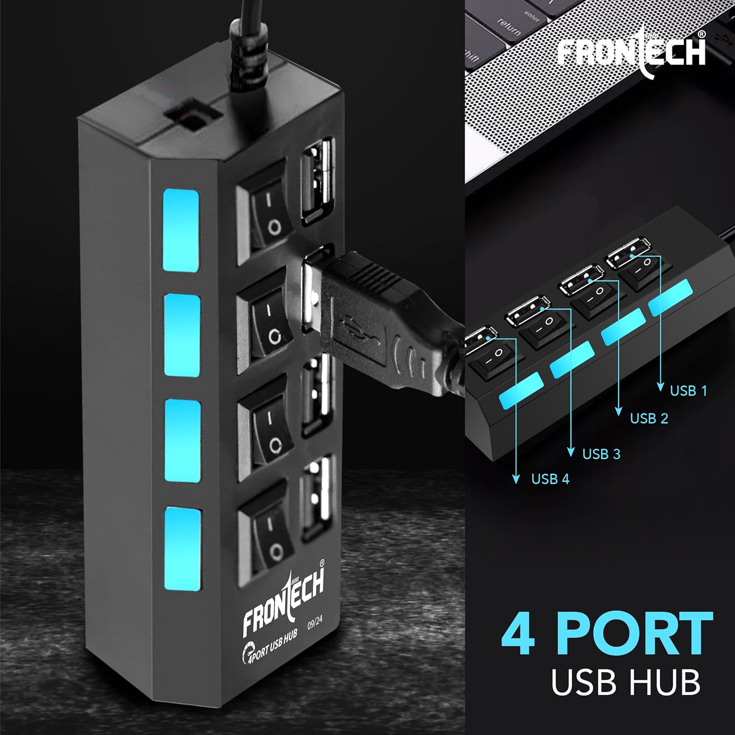 Frontech 4-Port USB Hub NC 0033