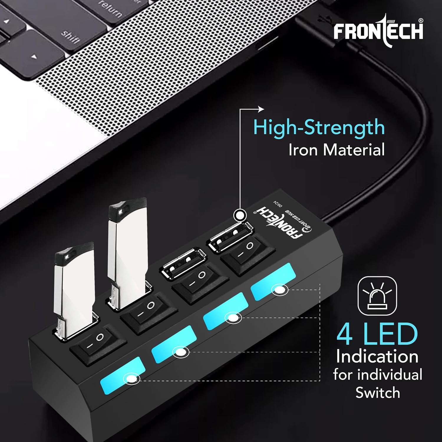 Frontech 4-Port USB Hub NC 0033