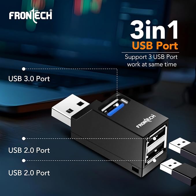 Frontech USB Hub High-Speed USB 3.0 & 2.0