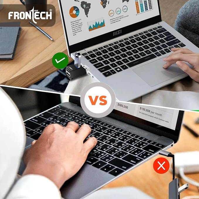Frontech USB Hub High-Speed USB 3.0 & 2.0