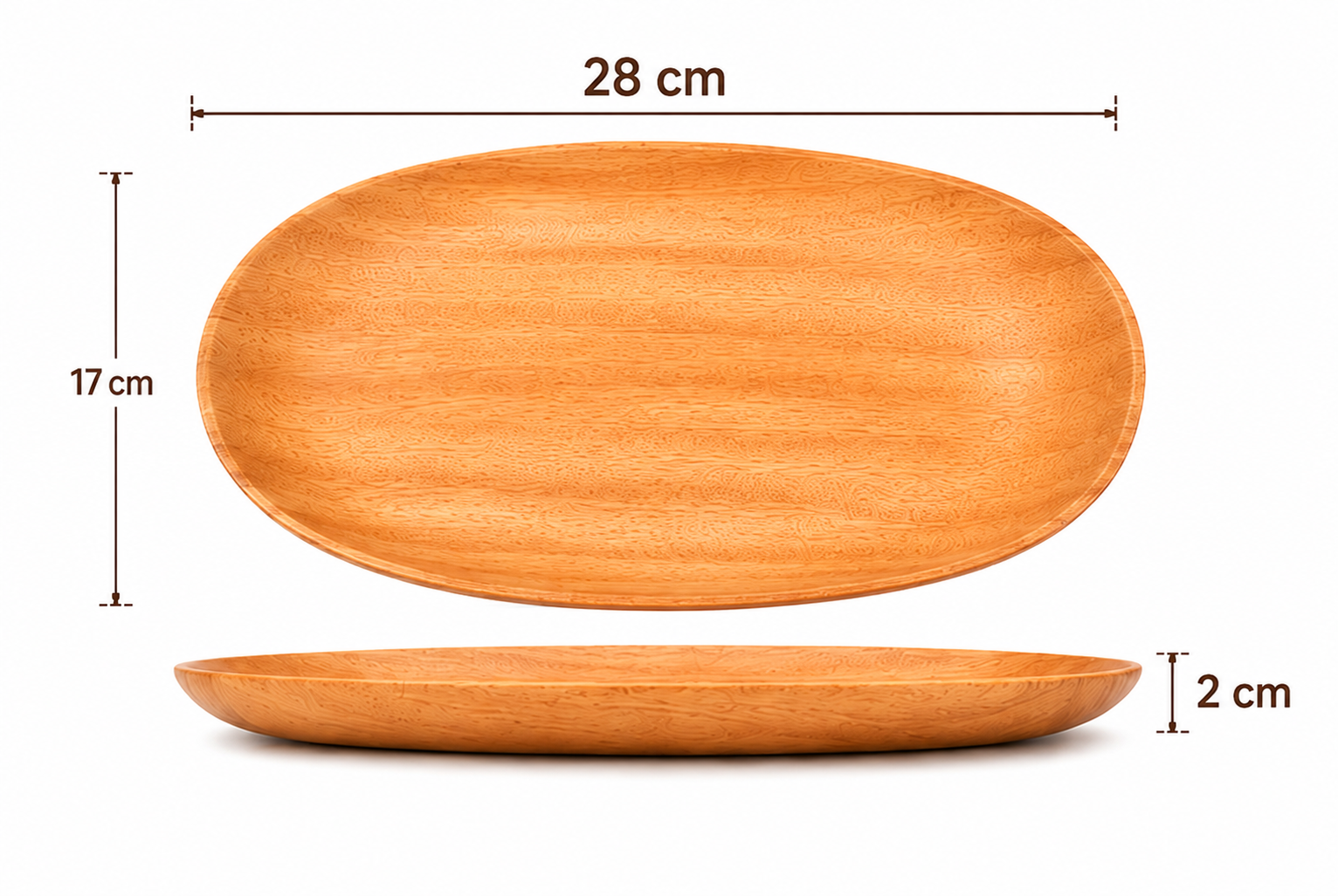 Wooden Oval Serving Tray