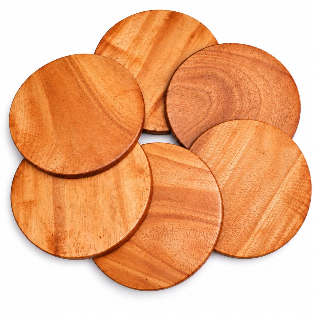 Wooden Round Coaster , Pack of 6