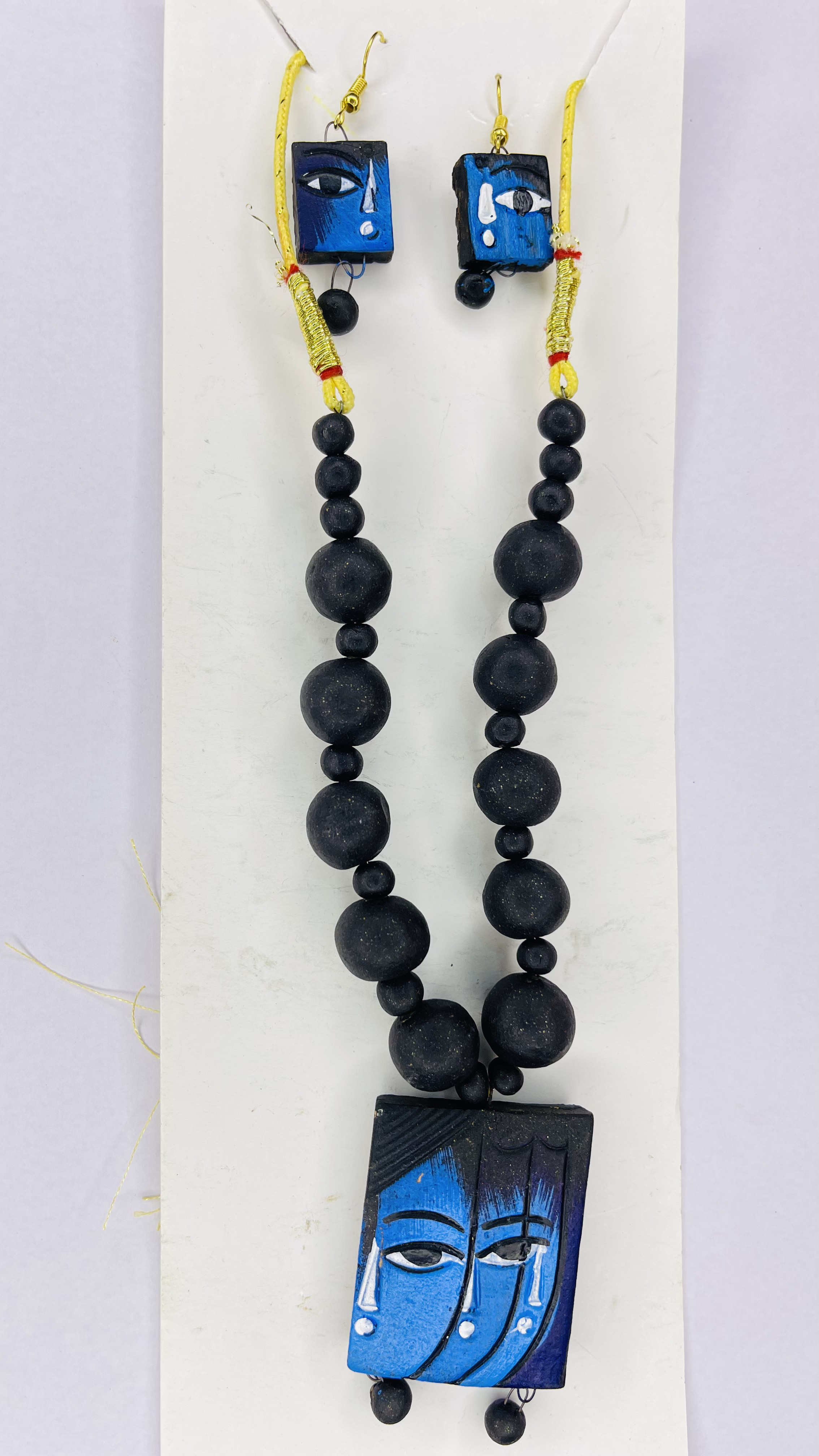 Platone Terracotta Jewellery Necklace Set with Earrings NJ04