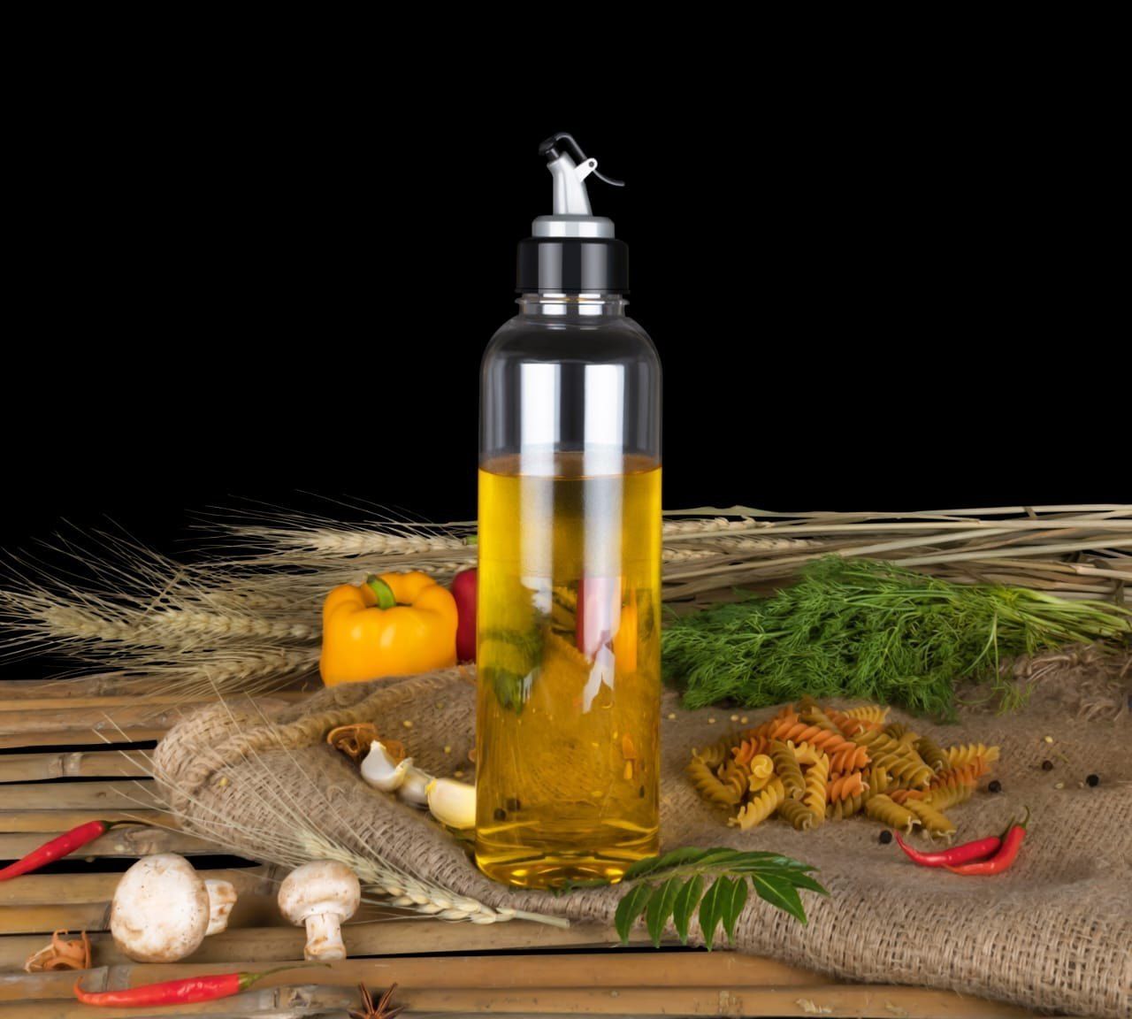 Oil Dispenser Bottle 1 Litre | Kitchen Oil Pourer | Pack of 1