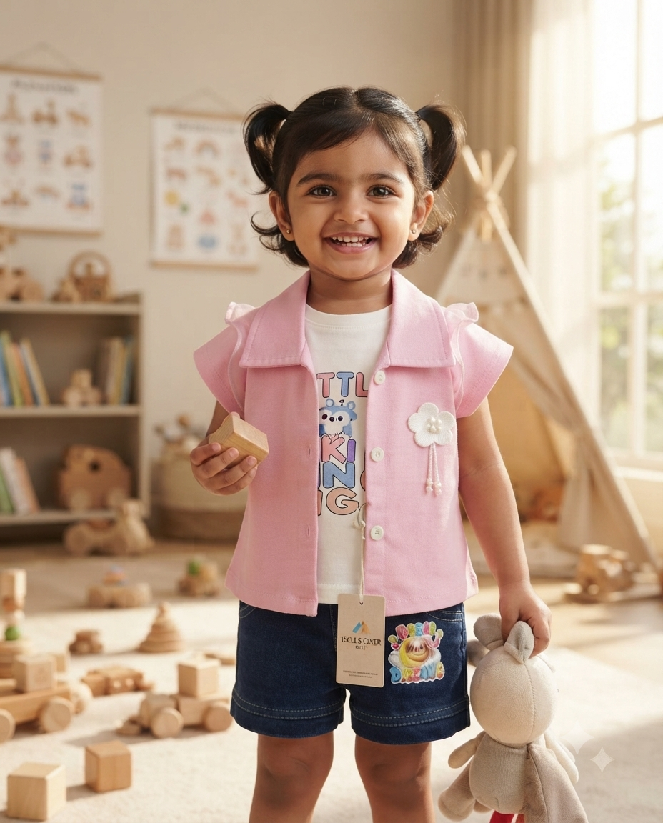 Cute toddler girl clothing set