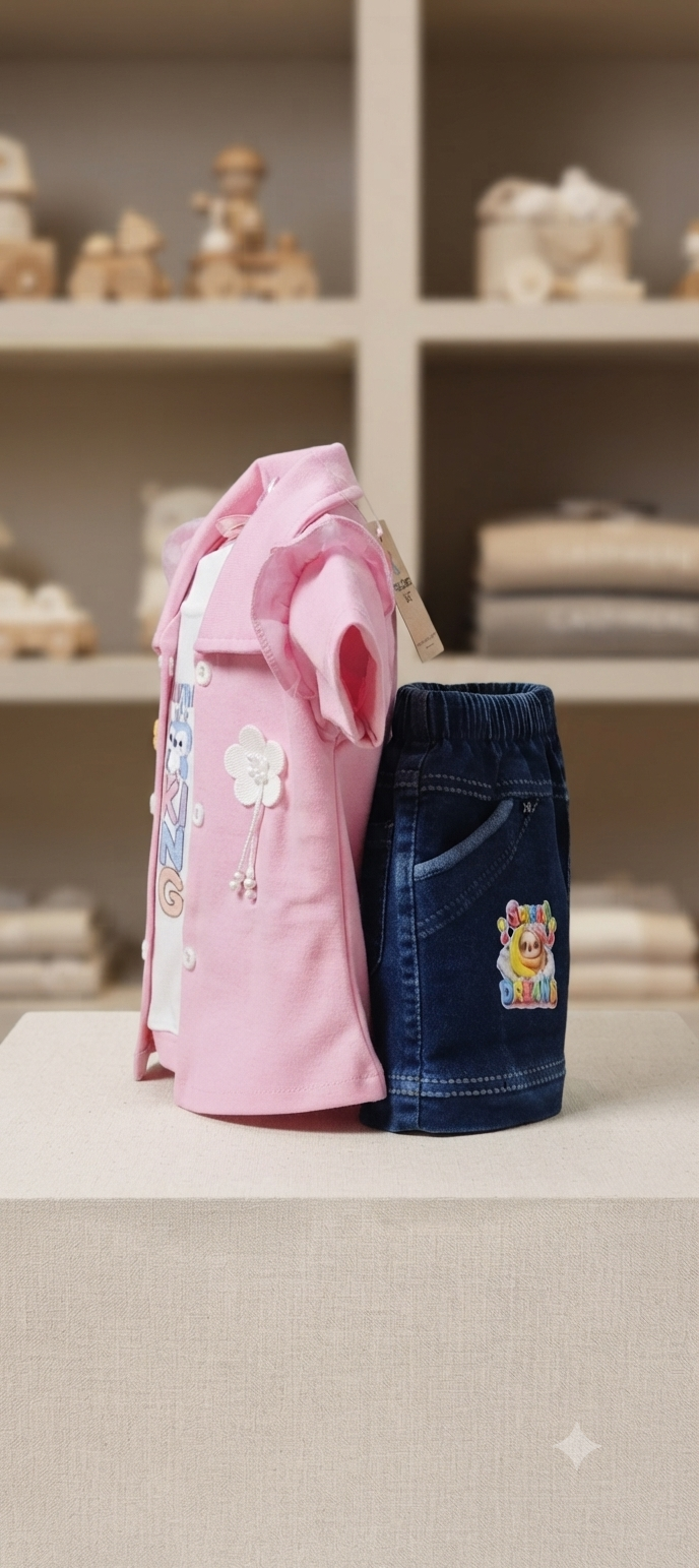 Cute toddler girl clothing set