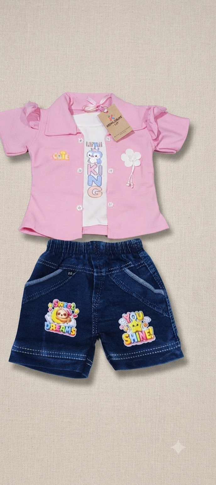 Cute toddler girl clothing set