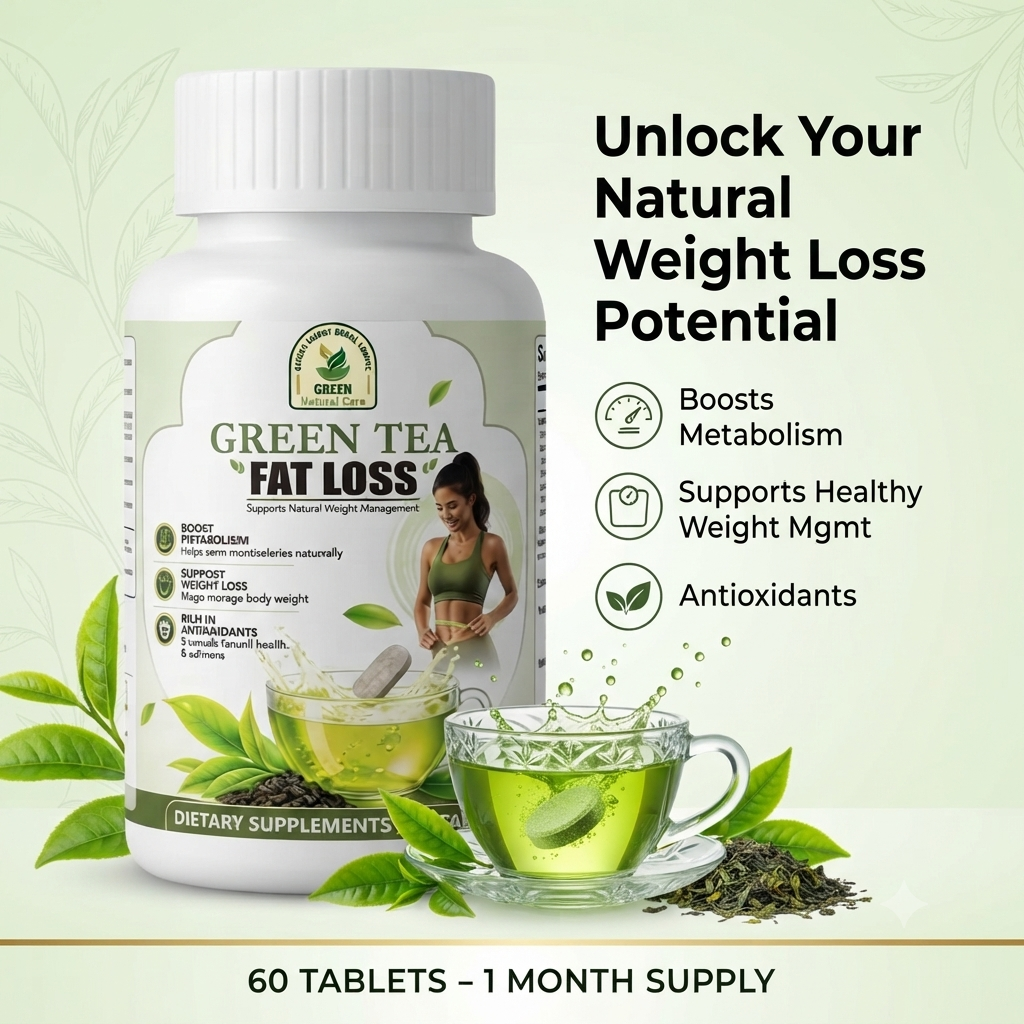 Green Tea Extract Fat Loss Tablets - 60 Count