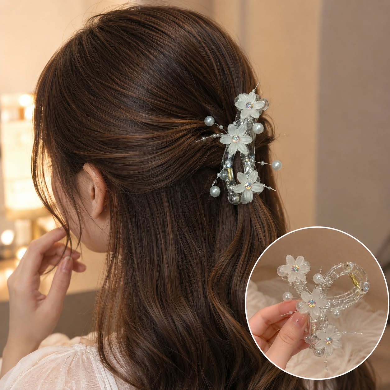 white clip