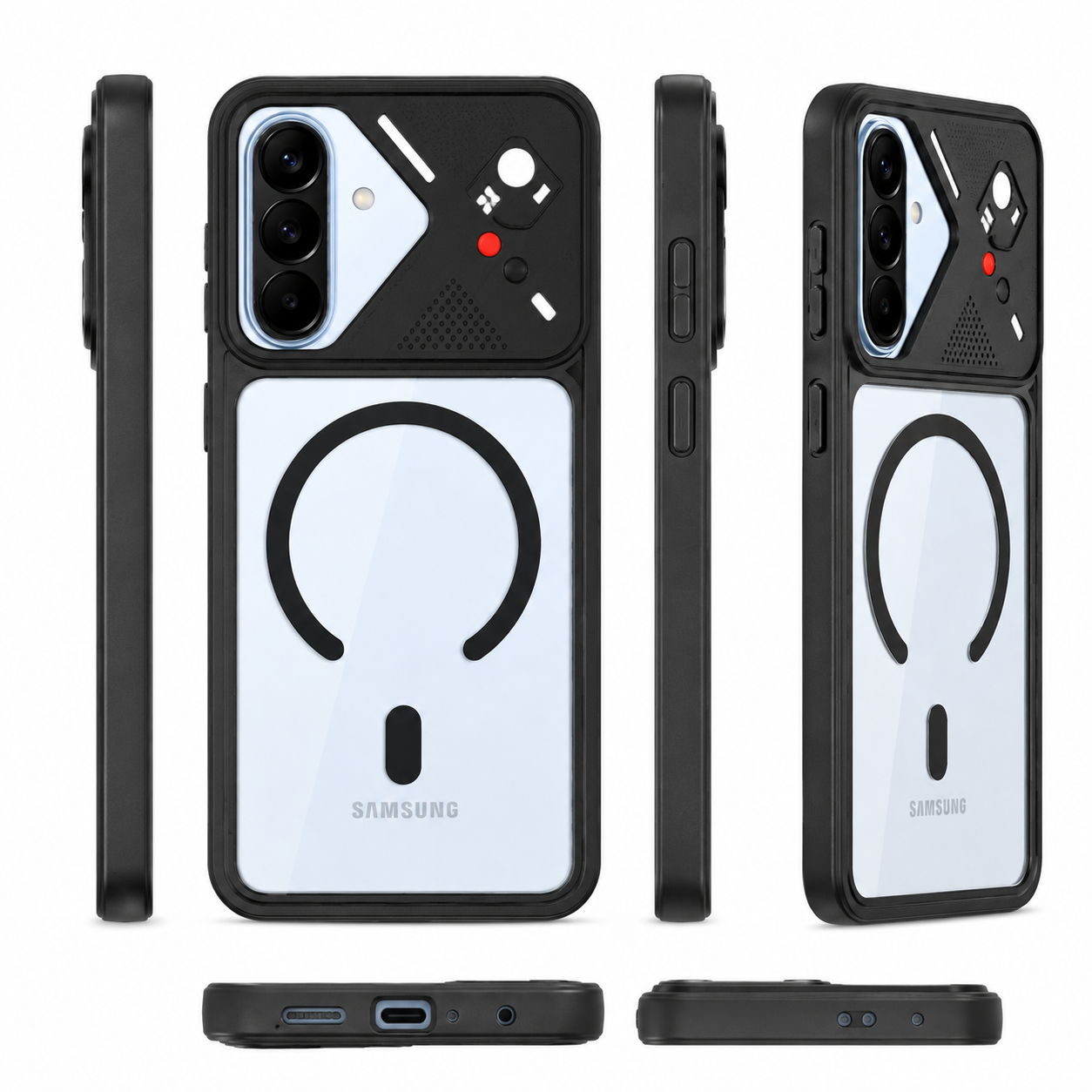 Samsung A57 5G Mobile Back cover. Black colour