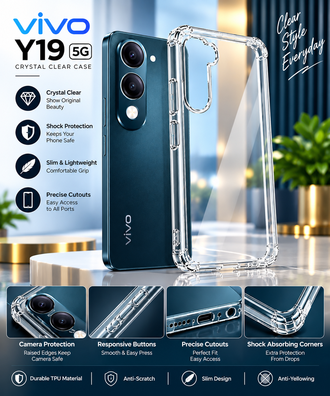 VIVO Y19 5G MOBILE COVER