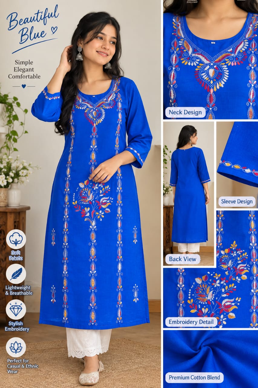 Embroidery kurti