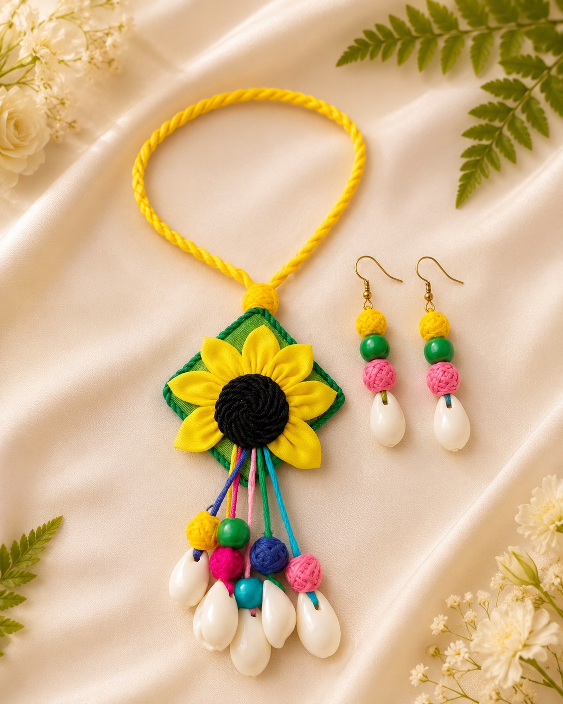 Handmade flowers jewellery