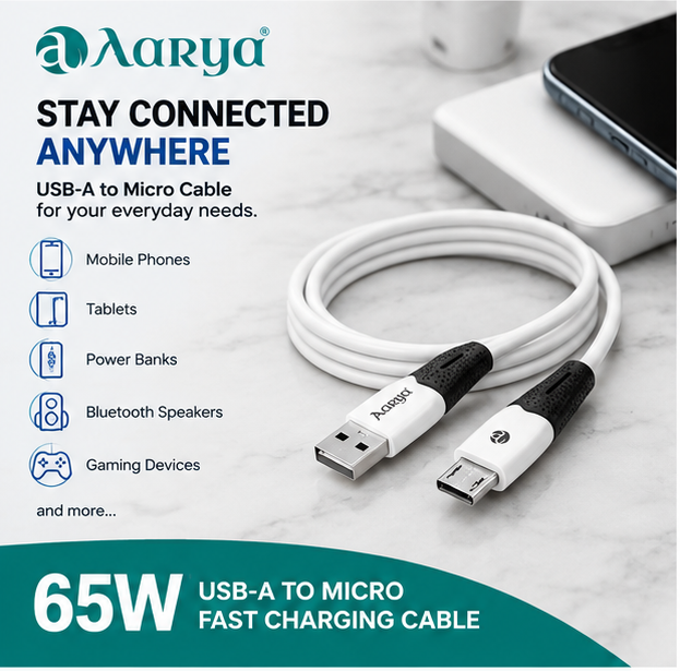 65W TYPE C Data Cable (Fast Charging)