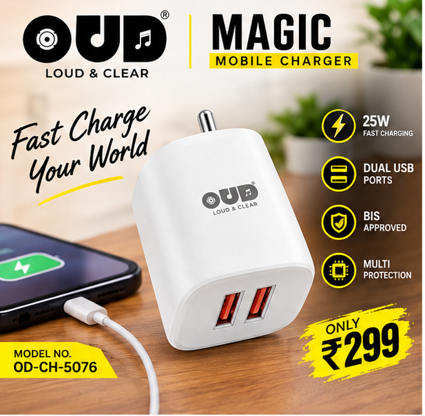OUD NORMAL V8 CHARGER 3.4A (FAST CHARGING)