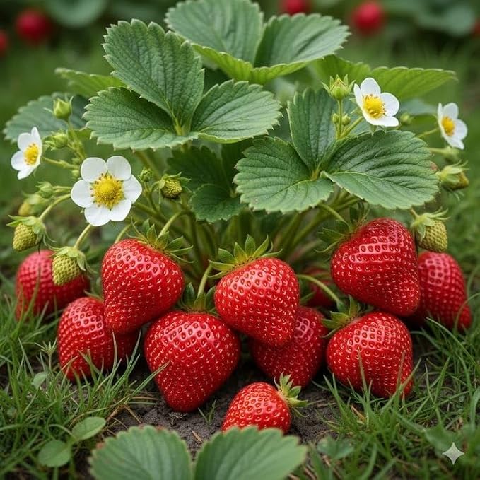 Strawberry fruit plant live pack of 1