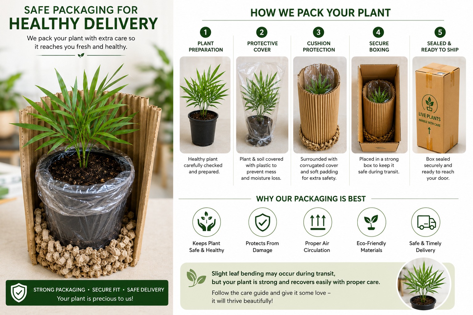 Parlor Palm Plant | Chamaedorea elegans | Elegant Indoor Houseplant with Lush Green Foliage | Easy-Care Decorative Plant for Home, Office