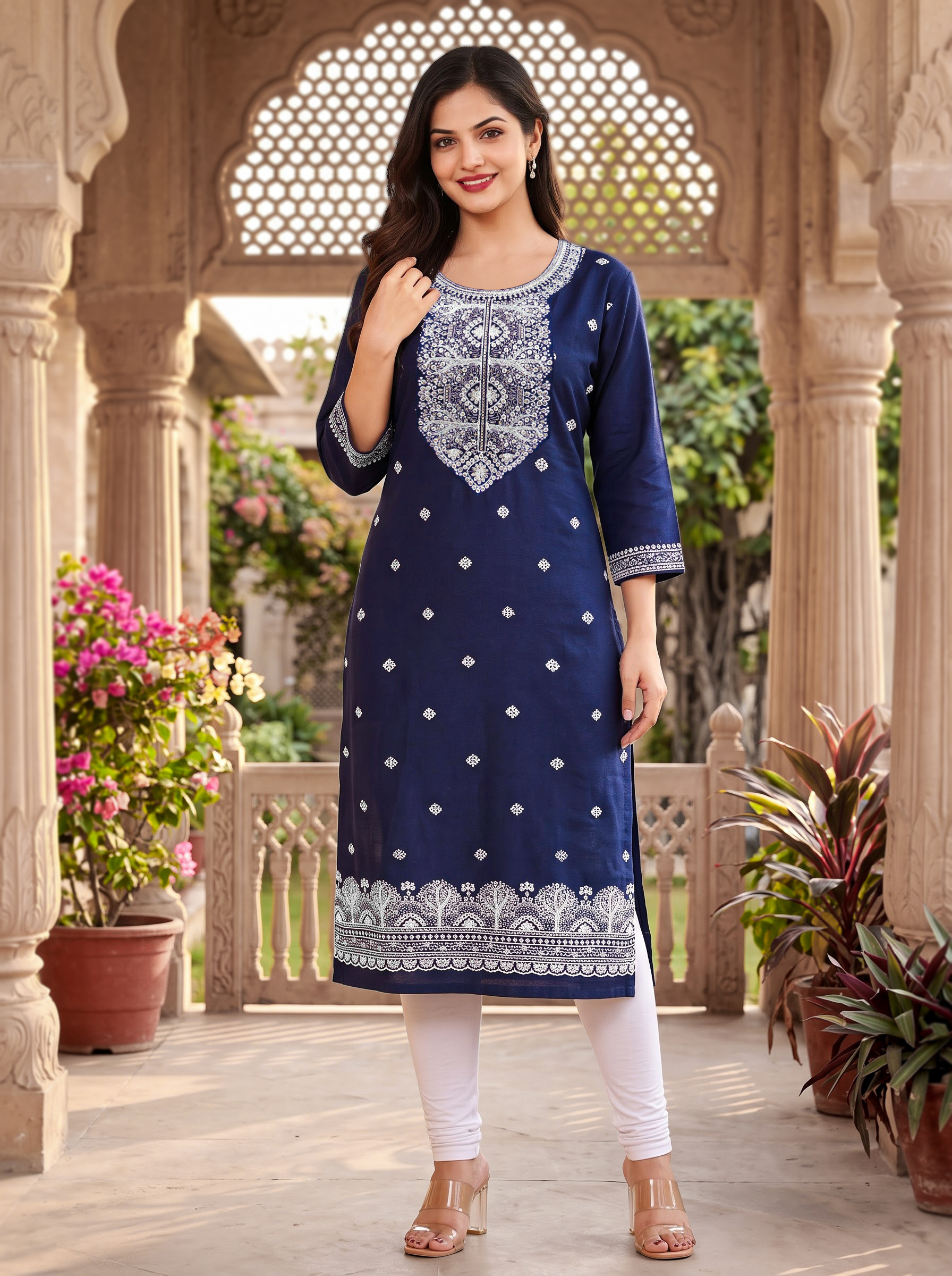 FANCY EMBROIDERED KURTI FOR WOMEN