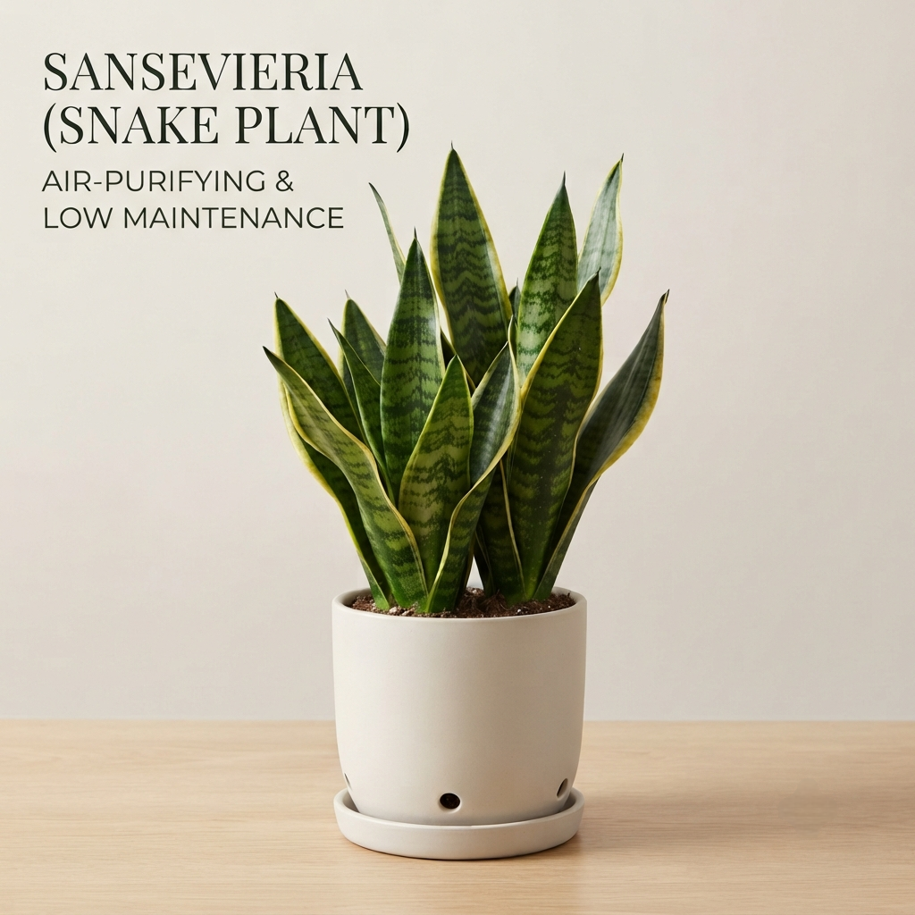 Green Nursery Dwarf Snake Plant (Golden Hahnii) - Low Maintenance Indoor Plant