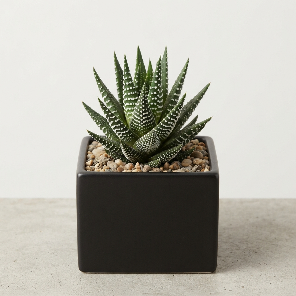 Zebra Cactus Indoor Live Plant, Low Maintenance Succulent (Focuses on buyer benefits)