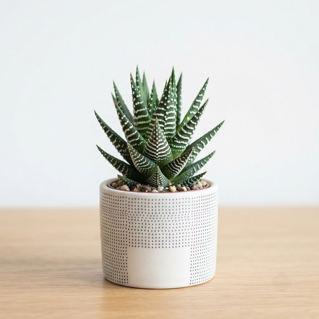 Zebra Cactus Indoor Live Plant, Low Maintenance Succulent (Focuses on buyer benefits)