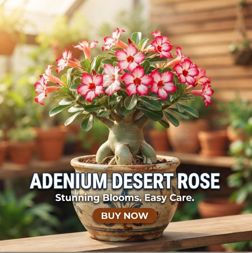 Green Nursery Adenium (Desert Rose) Indoor/Outdoor Live Plant
