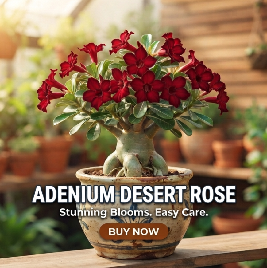 Green Nursery Adenium (Desert Rose) Indoor/Outdoor Live Plant