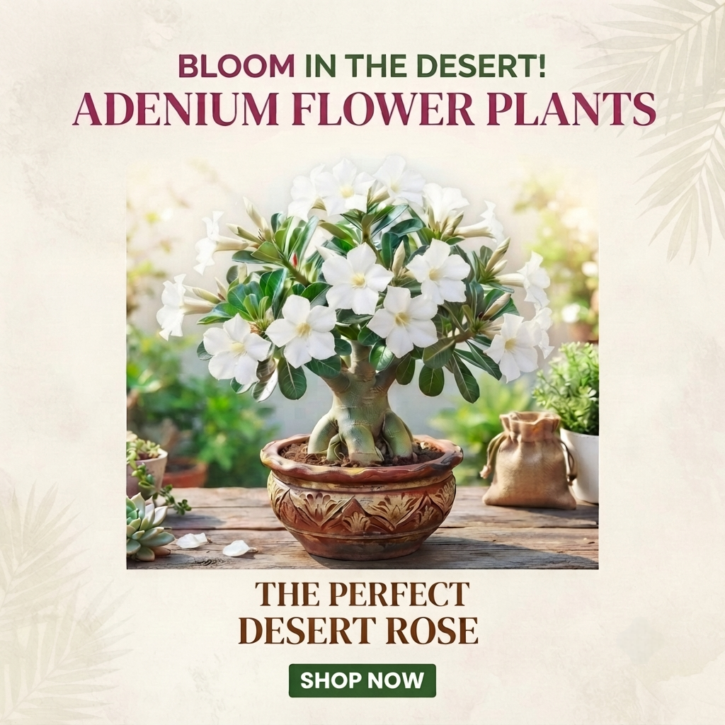 Green Nursery Adenium (Desert Rose) Indoor/Outdoor Live Plant