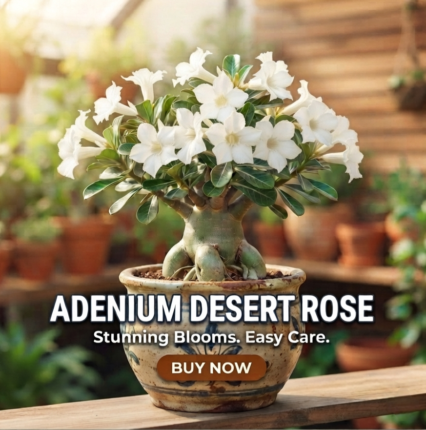 Green Nursery Adenium (Desert Rose) Indoor/Outdoor Live Plant