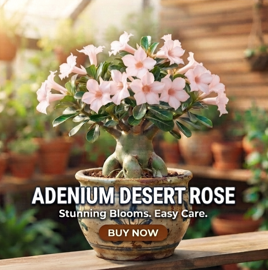 Green Nursery Adenium (Desert Rose) Indoor/Outdoor Live Plant