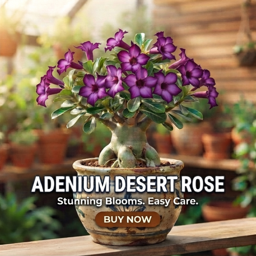 Green Nursery Adenium (Desert Rose) Indoor/Outdoor Live Plant
