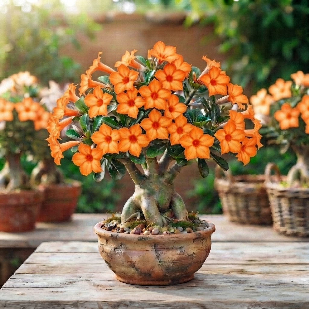 Green Nursery Rare Yellow Adenium (Desert Rose) Indoor/Outdoor Live Plant