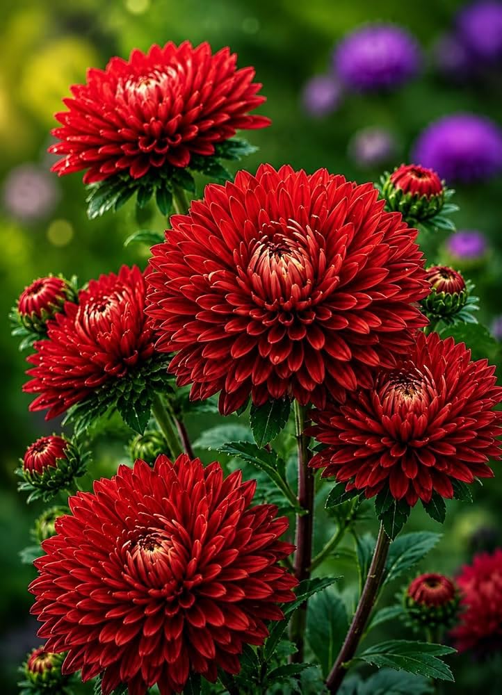 Chandramallika Flower Plant Live – Japanese Chrysanthemum Ornamental Garden Plant for Home, Balcony, Terrace & Outdoor Decoration | Pack of